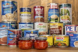 Canned foods are an easy way to keep your pantry full of easy meal ingredients.